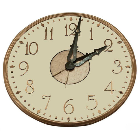 Grand Central Clock White Modern Wood Framed Art Print by MTA