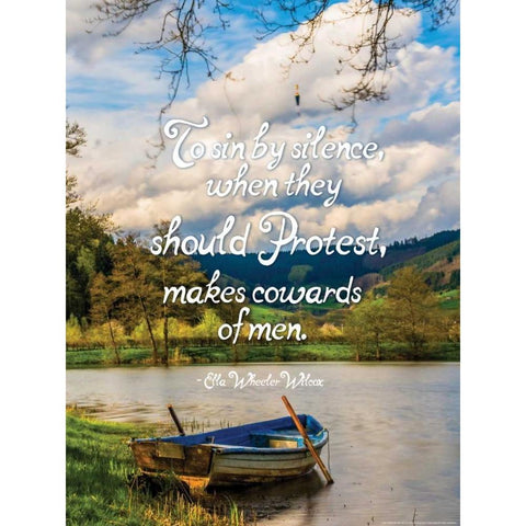 Quote 6 Gold Ornate Wood Framed Art Print with Double Matting by Nobleworks, Inc.