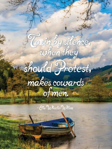 Quote 6 Black Ornate Wood Framed Art Print with Double Matting by Nobleworks, Inc.