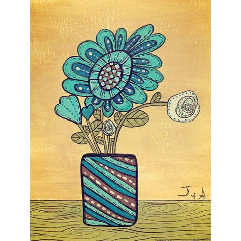 Kids Pix 3 Black Modern Wood Framed Art Print with Double Matting by Nobleworks, Inc.