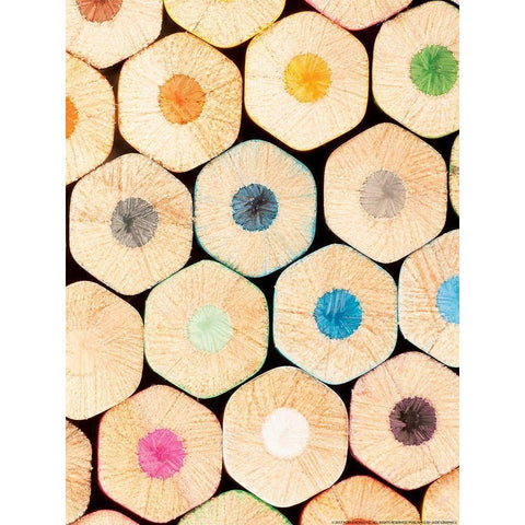 Pencil 1 White Modern Wood Framed Art Print by Nobleworks, Inc.