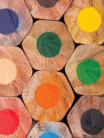 Pencil 2 White Modern Wood Framed Art Print with Double Matting by Nobleworks, Inc.