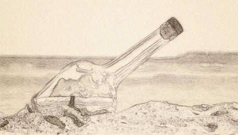 Looking For You White Modern Wood Framed Art Print with Double Matting by Segal, Alan