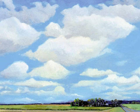 Watermill North Black Ornate Wood Framed Art Print with Double Matting by Romm, Steven