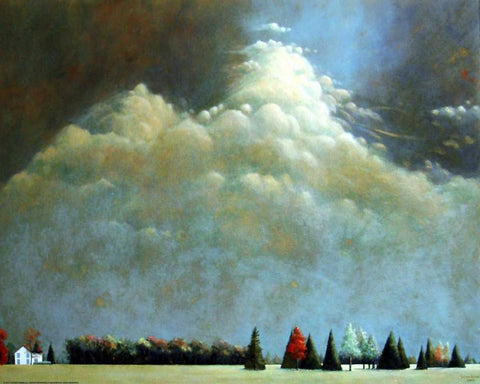 Sag South Black Ornate Wood Framed Art Print with Double Matting by Romm, Steven