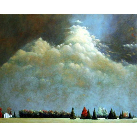 Sag South Black Modern Wood Framed Art Print by Romm, Steven