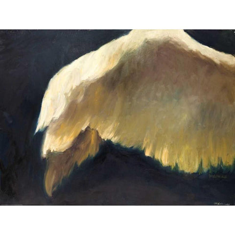 Golden Wings 2 Gold Ornate Wood Framed Art Print with Double Matting by Stevens, Allayn