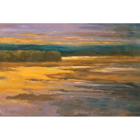 Peaceful 2 White Modern Wood Framed Art Print by Stevens, Allayn