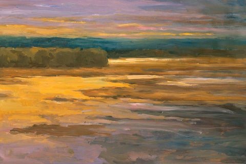 Peaceful 2 Black Ornate Wood Framed Art Print with Double Matting by Stevens, Allayn