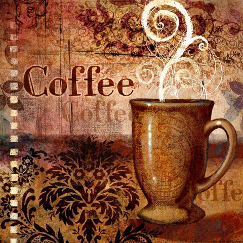 Coffee 4 Coffee Gold Ornate Wood Framed Art Print with Double Matting by Eisner, Viv