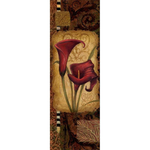 Red Lily One Black Modern Wood Framed Art Print with Double Matting by Eisner, Viv