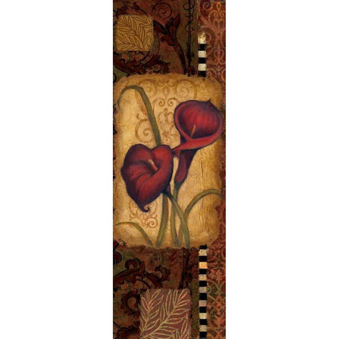 Red Lily Two White Modern Wood Framed Art Print by Eisner, Viv