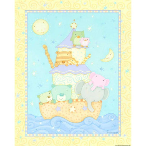 Ark 2 Black Modern Wood Framed Art Print with Double Matting by Eisner, Viv