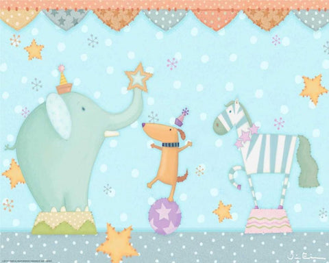 Big Top White Modern Wood Framed Art Print with Double Matting by Eisner, Viv