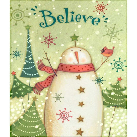 Believe 2 Nb White Modern Wood Framed Art Print by Eisner, Viv