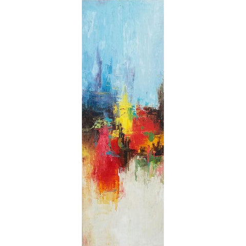 Burning 2 Black Modern Wood Framed Art Print by Herrera, Leticia