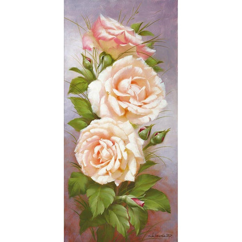 Spring Beauty I White Modern Wood Framed Art Print by Dvoretskiy, Petrovich
