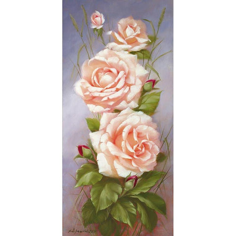 Spring Beauty II Black Modern Wood Framed Art Print by Dvoretskiy, Petrovich