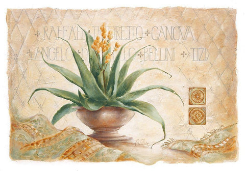 Canova White Modern Wood Framed Art Print with Double Matting by Ancilotti, Claudia