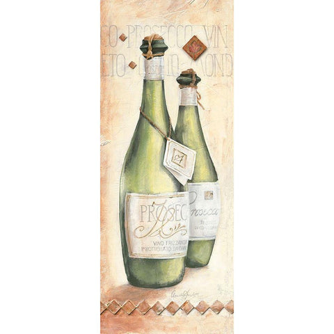 Prosecco Black Modern Wood Framed Art Print with Double Matting by Ancilotti, Claudia