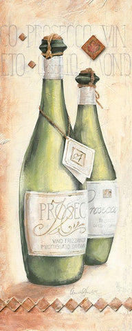 Prosecco White Modern Wood Framed Art Print with Double Matting by Ancilotti, Claudia