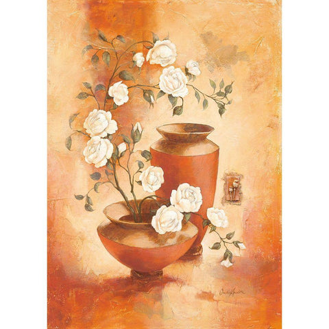 Bella Bianca Black Modern Wood Framed Art Print with Double Matting by Ancilotti, Claudia