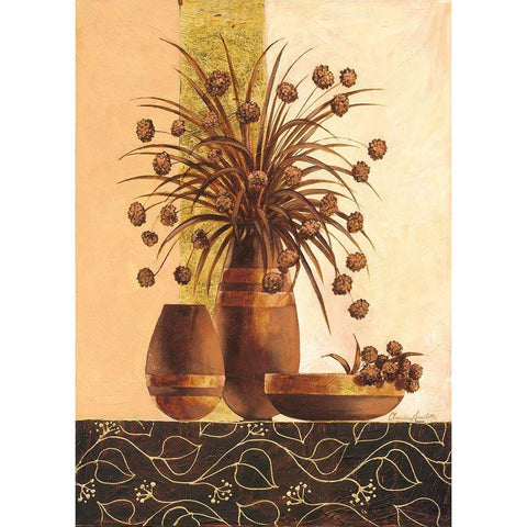Montisoni Gold Ornate Wood Framed Art Print with Double Matting by Ancilotti, Claudia