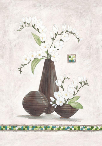 Secret Garden II Black Ornate Wood Framed Art Print with Double Matting by Ancilotti, Claudia