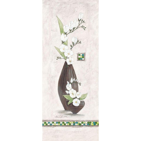 Secret Garden III Black Modern Wood Framed Art Print with Double Matting by Ancilotti, Claudia