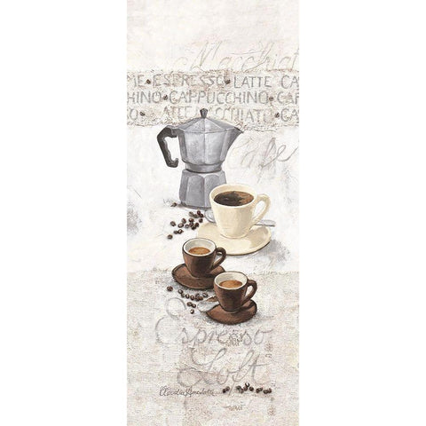 Espresso Loft White Modern Wood Framed Art Print by Ancilotti, Claudia