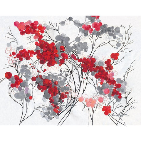Bubbletree White Modern Wood Framed Art Print by Ancilotti, Claudia