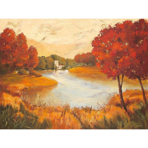 Summer Spirit Gold Ornate Wood Framed Art Print with Double Matting by Ancilotti, Claudia