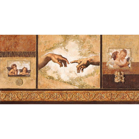 Classics Gold Ornate Wood Framed Art Print with Double Matting by Ancilotti, Claudia