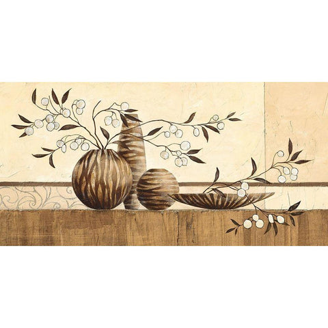 Mombasa Gold Ornate Wood Framed Art Print with Double Matting by Ancilotti, Claudia