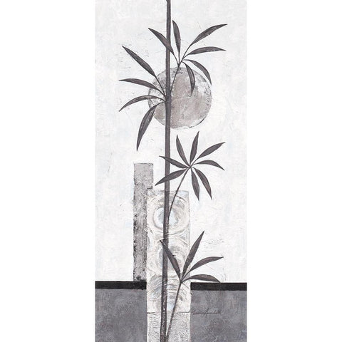 Silver Bamboo I Gold Ornate Wood Framed Art Print with Double Matting by Ancilotti, Claudia