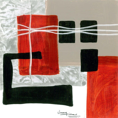 Construction Zone 1 White Modern Wood Framed Art Print by Kikani, Umang
