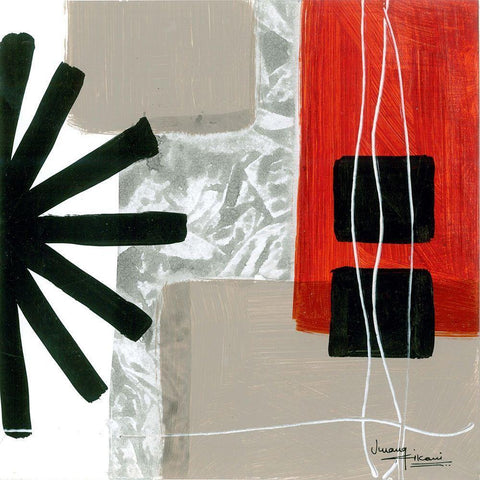 Construction Zone 2 White Modern Wood Framed Art Print with Double Matting by Kikani, Umang