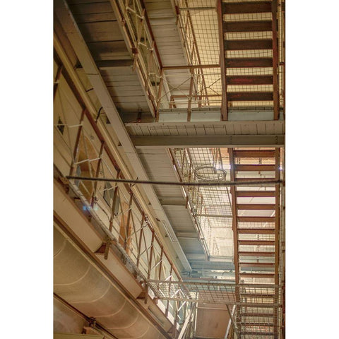 Prison 3 White Modern Wood Framed Art Print by Henk van Gog