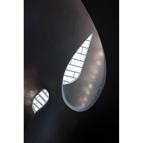 Skylight Black Modern Wood Framed Art Print by Henk van Gog