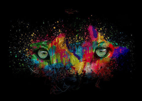 Lioneye Black Ornate Wood Framed Art Print with Double Matting by Henk van Gog