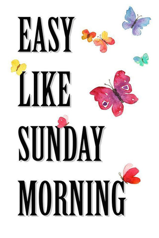 Easy like Sunday Morning 2 Black Ornate Wood Framed Art Print with Double Matting by Holzner, Renate