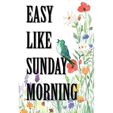 Easy like Sunday Morning 1 Black Modern Wood Framed Art Print by Holzner, Renate