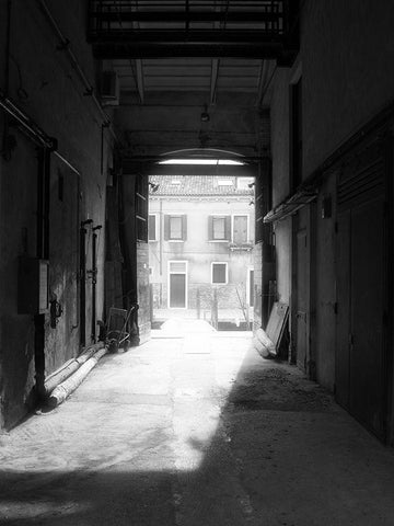 RUN-DOWN BUILDINGS I White Modern Wood Framed Art Print with Double Matting by Carlier, Dick