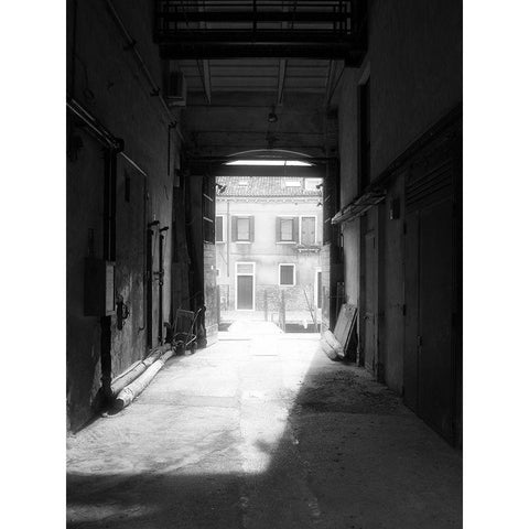 RUN-DOWN BUILDINGS I Gold Ornate Wood Framed Art Print with Double Matting by Carlier, Dick