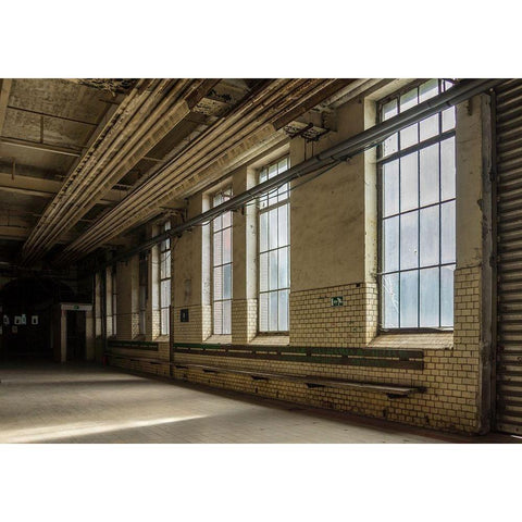 FORGOTTEN INDUSTIES V White Modern Wood Framed Art Print by Carlier, Dick
