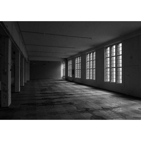 RUN-DOWN BUILDINGS III Black Modern Wood Framed Art Print by Carlier, Dick