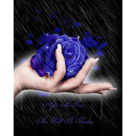 After the rain there will be sunshine Gold Ornate Wood Framed Art Print with Double Matting by Babette