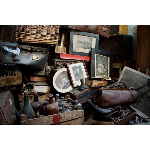 Memories White Modern Wood Framed Art Print by Carlier, Dick