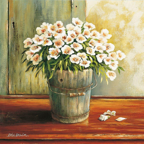 Summer Memory II Black Modern Wood Framed Art Print with Double Matting by Erwin, Eric