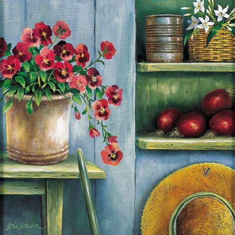 Garden Expression II Black Modern Wood Framed Art Print by Erwin, Eric